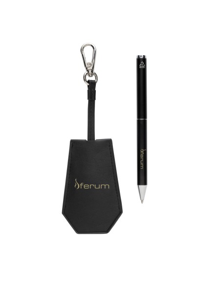 Set portachiavi e penna SP Tula in PU riciclato RCS