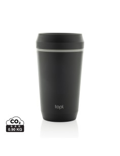 Bicchiere Topl in rPlastica con tappo 360 brevettato 354ml