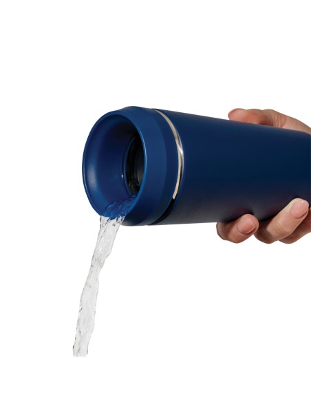 Bicchiere Topl in rAcciaio con tappo 360 brevettato 354ml