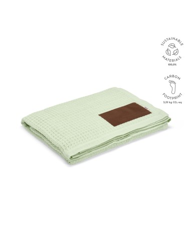 Coperta Giotto in cotone riciclato 200gsm. Patch personalizzabile