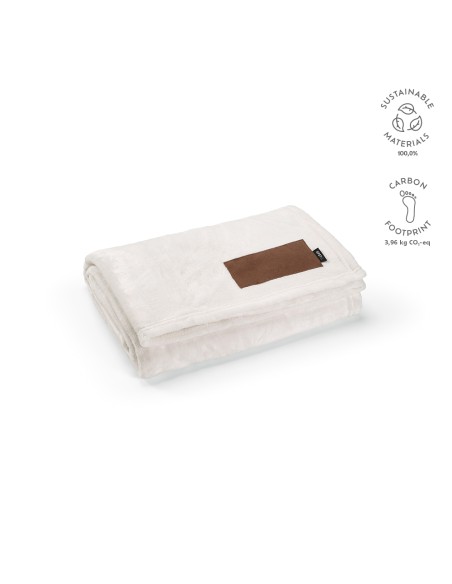 Coperta Van Eyck in rPET 240gsm. Patch personalizzabile