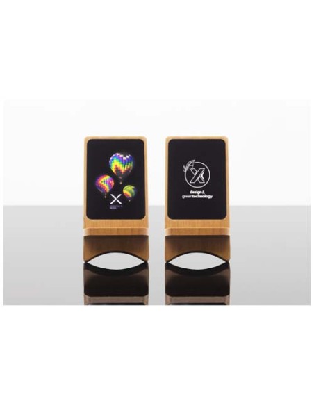 Supporto in legno wireless, luminoso, da 15 W SCX.design W16