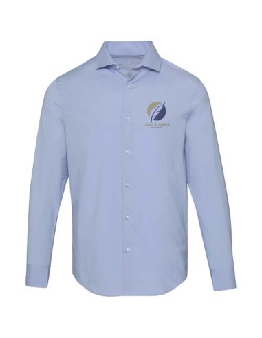 Camicia da uomo in tessuto popeline da 133 g/m² Carnelian