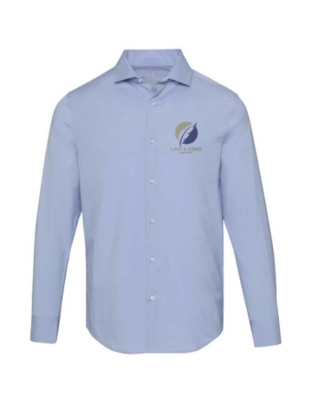 Camicia da uomo in tessuto popeline da 133 g/m² Carnelian