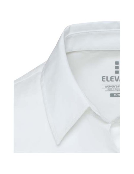 Camicia in tessuto di popeline da donna Carnelian