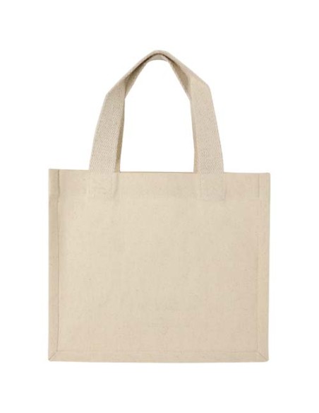 Tote bag mini a soffietto in cotone riciclato certificato GRS da 220 g/m² Odessa - 9L