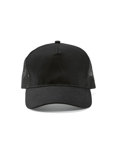 Cappellino Zappa in rPET e cotone. 5 pannelli con chiusura a scatto