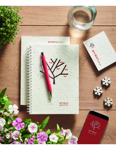 Notebook A5 in carta da semi