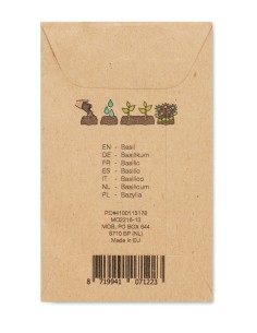 Semi di basilico in busta kraft