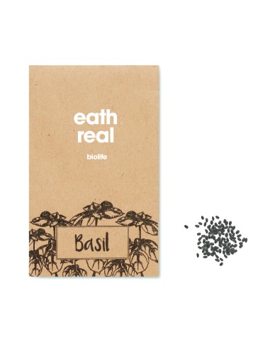 Semi di basilico in busta kraft