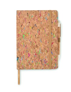 Notebook A5 in sughero colorato