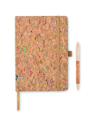 Notebook A5 in sughero colorato