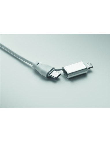 Portachiavi con cavo 4 in 1 60W