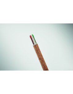Penna a sfera in sughero con inchi