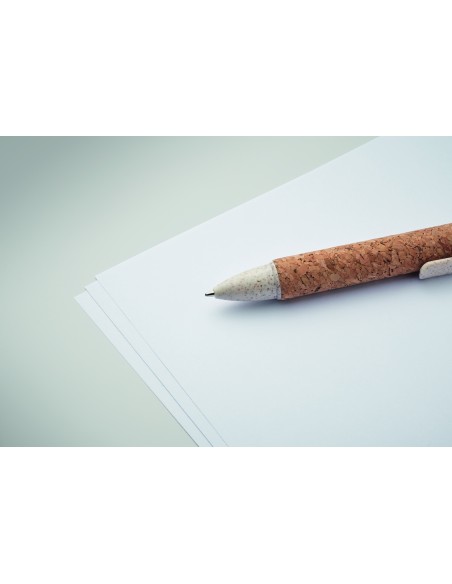 Penna a sfera in sughero con inchi