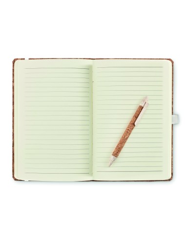 Set blocco e penna in sughero