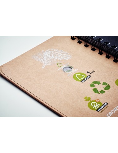 Notebook in legno di pino