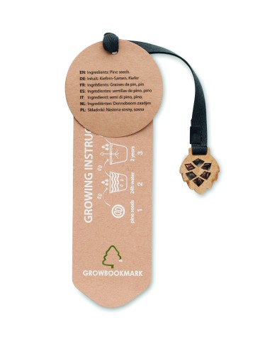 Segnalibro in legno di pino