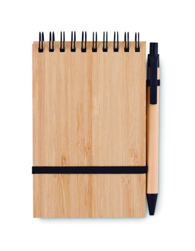 Set quaderno A6 in bamboo