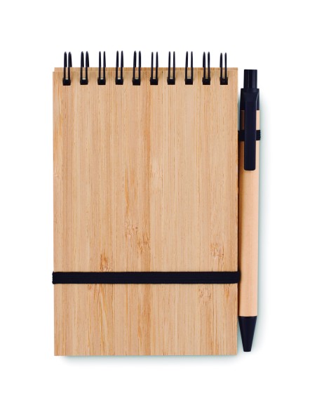 Set quaderno A6 in bamboo