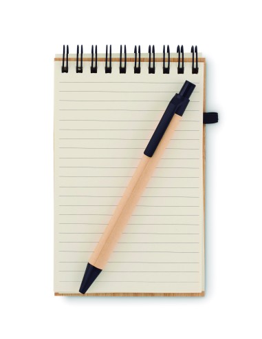 Set quaderno A6 in bamboo
