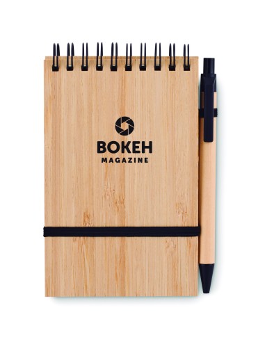 Set quaderno A6 in bamboo