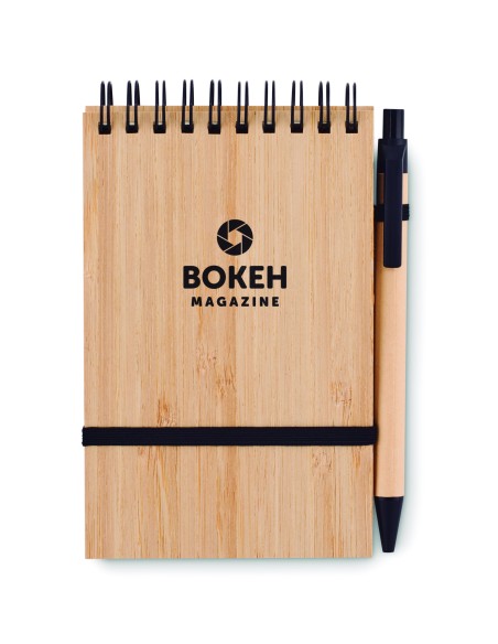 Set quaderno A6 in bamboo