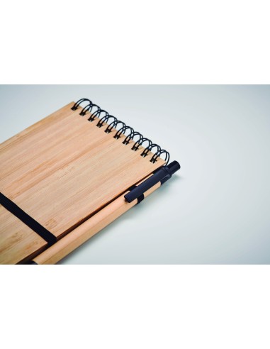 Set quaderno A6 in bamboo