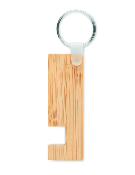 Supporto in bamboo e portachiavi