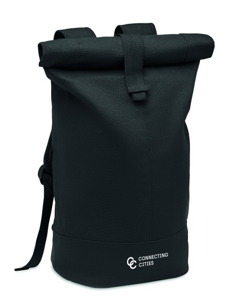 Zaino in tela lavata Rolltop