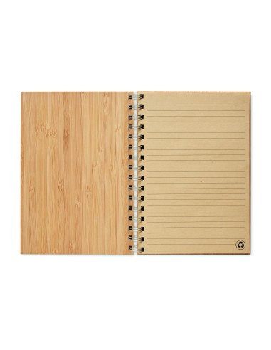 Notebook A5 in bamboo rilegato