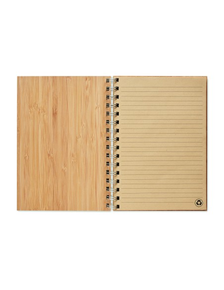 Notebook A5 in bamboo rilegato