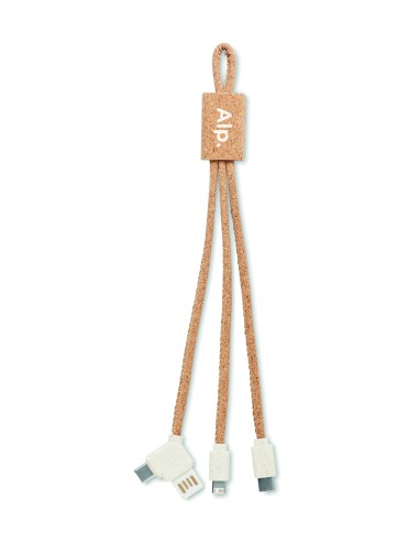 Cavo di carica 3in1 in sughero