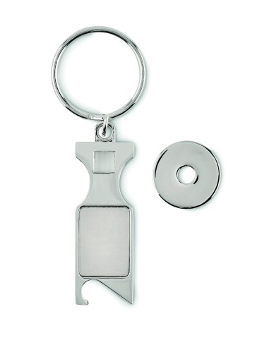 Portachiavi con gettone euro