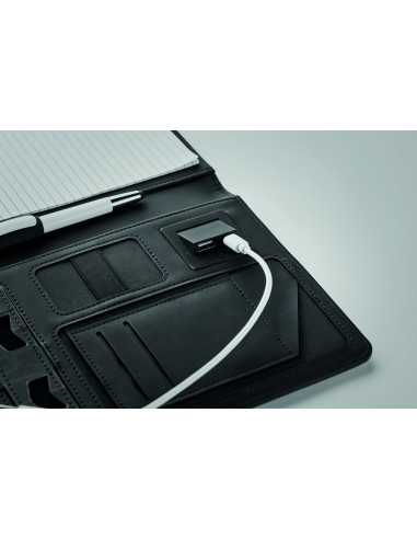 Porta blocco A5 con powerbank