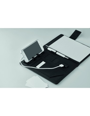 Porta blocco A5 con powerbank