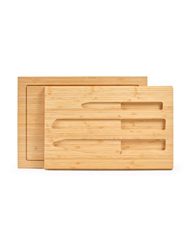 Tagliere Brancusi in Bambù con Coltelli da Cucina