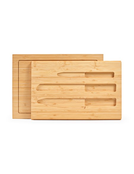 Tagliere Brancusi in Bambù con Coltelli da Cucina