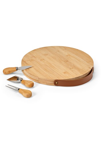 Tagliere Duchamp in Bambù con Utensili per Formaggio