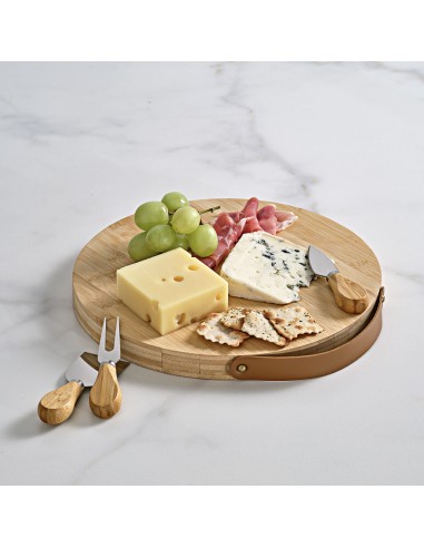 Tagliere Duchamp in Bambù con Utensili per Formaggio