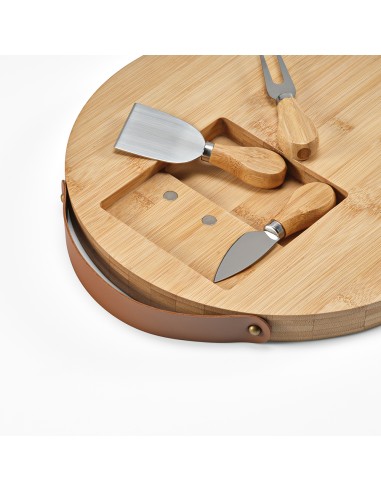 Tagliere Duchamp in Bambù con Utensili per Formaggio