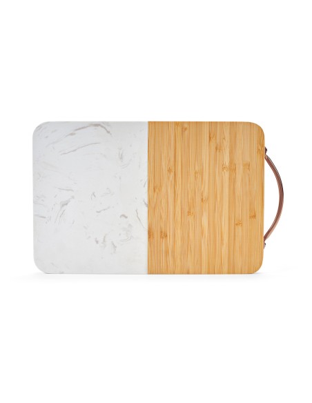 Tagliere Degas in Marmo e Bambù con Manico