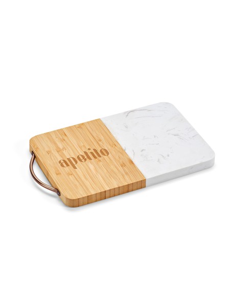 Tagliere Degas in Marmo e Bambù con Manico