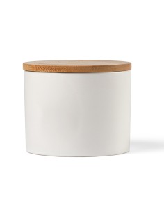 Contenitore Munch 500 Ceramica 525ml. Coperchio in bambù