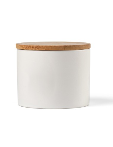 Contenitore Munch 500 Ceramica 525ml. Coperchio in bambù