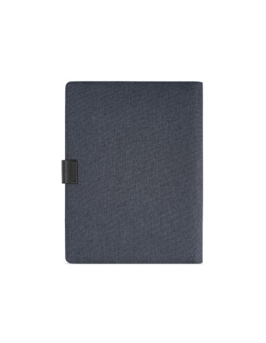 Cartella A4 Tolstoy in rPET. 64 fogli FSC e chiusura in rPU