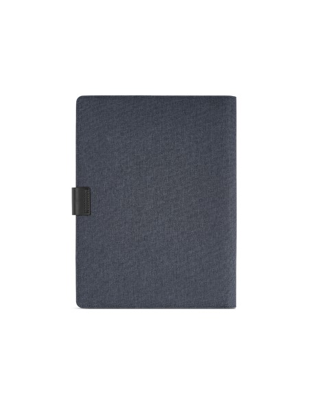 Cartella A4 Tolstoy in rPET. 64 fogli FSC e chiusura in rPU