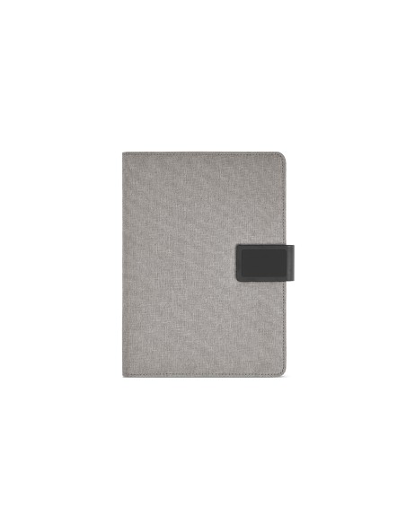 Cartella A5 Tolstoy in rPET. 64 fogli FSC e chiusura in rPU