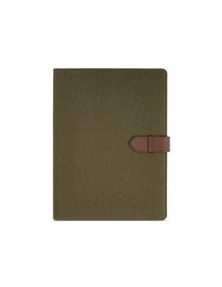 Cartella A4 Eliot in rCotton. 64 fogli FSC e chiusura rPU