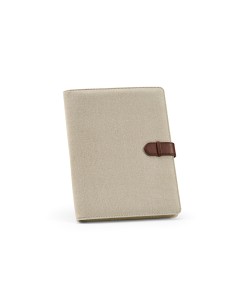 Cartella A4 Eliot in rCotton. 64 fogli FSC e chiusura rPU